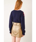 Metallic Mini Skirt - Image 2