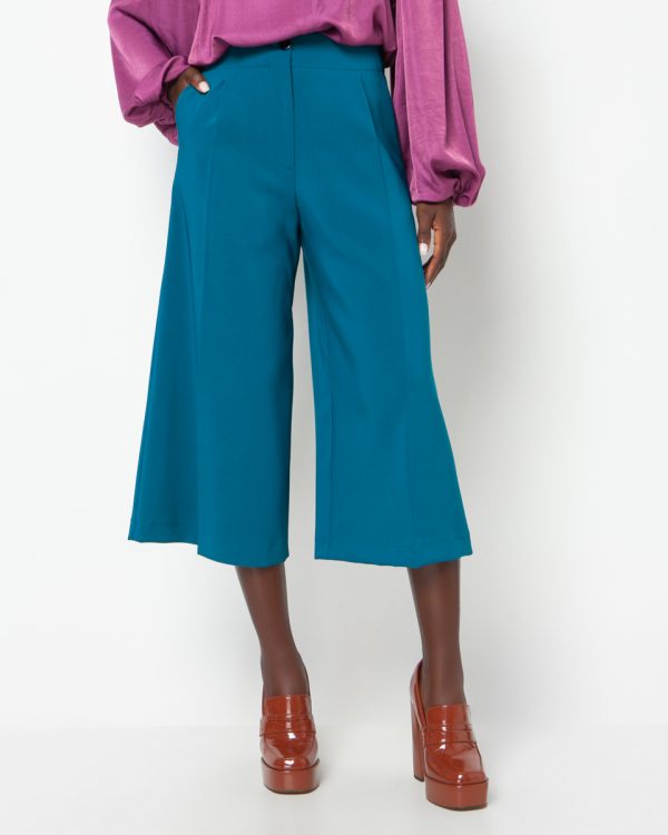 Ψηλόμεσο Παντελόνι 3/4 Πετρόλ - Image 3