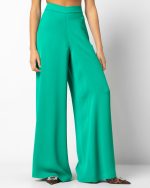 Crep Wide Leg Pants