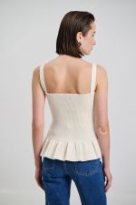 Knitted Top With Ruffles W-0036 - Image 2