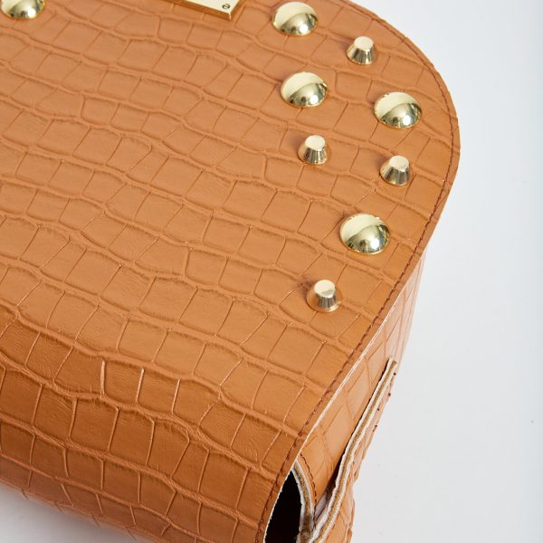 Croco Crossbody XL Cognac - Image 4