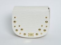 Croco Crossbody XL White