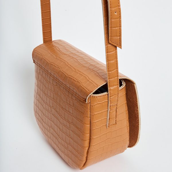 Croco Crossbody XL Cognac - Image 2