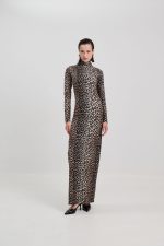 Leopard Maxi Dress W-0094