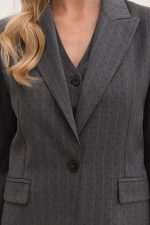 Striped Blazer w/ Black Strass - Image 3