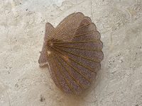 Shell Hair Clip Gold