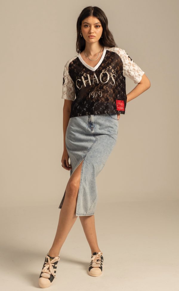 Cosmos Lace Crop Top - Image 4