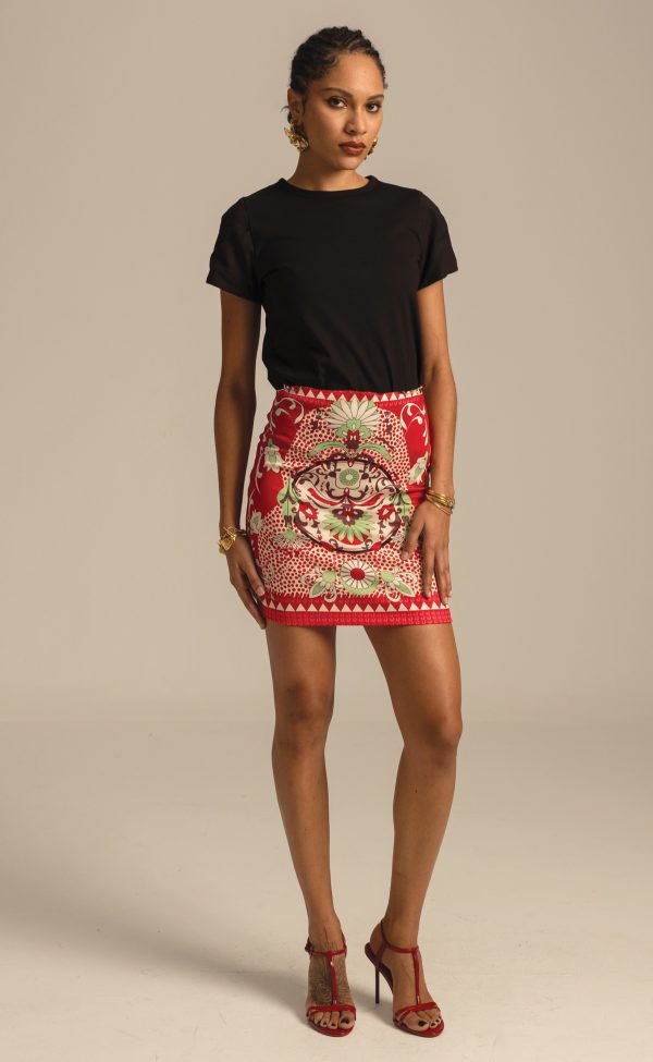 S25315.jpg Mandala Mini Skirt - Image 1