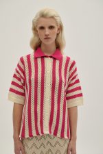 Cardigan Polo Striped