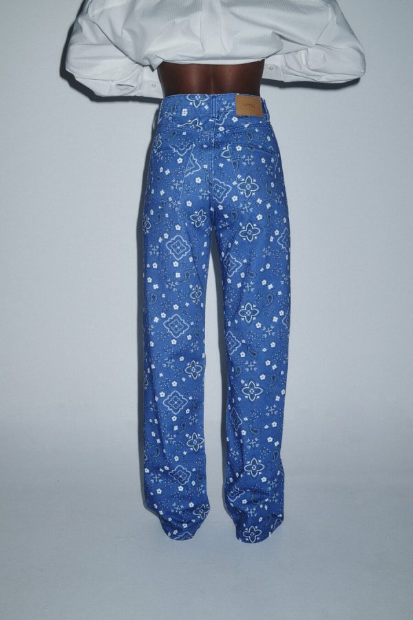 Denim Trouser Paisley - Image 2