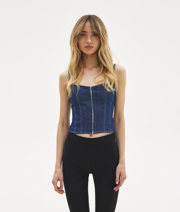 Bianca Denim Top - Image 2