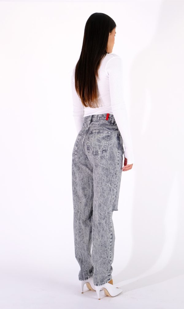 Barbara Grey Pearl Ripped - Image 2