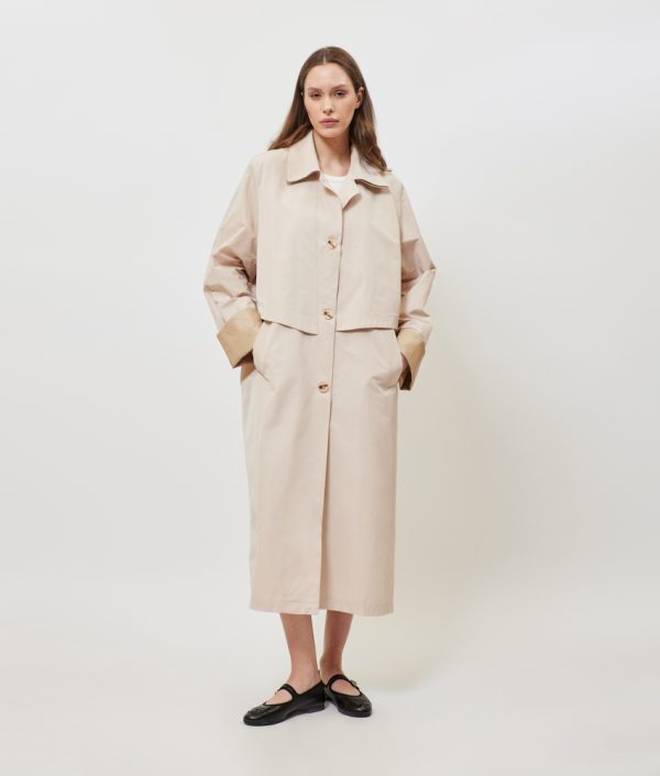 Mathiew Monochrome Trench Coat - Image 4