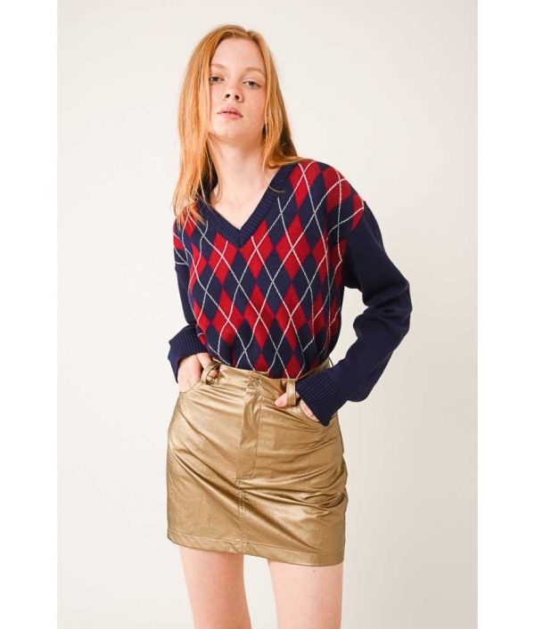 metallic-mini-skirt.jpg Metallic Mini Skirt - Image 1