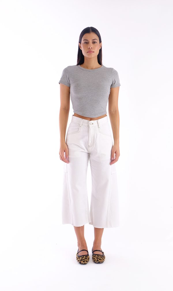 Robin Off-White Cropped - Image 1