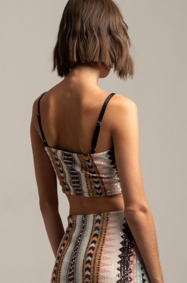 Lucid Sequin Crop Top - Image 3