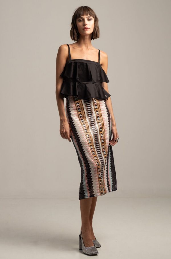 Lucid Sequin Midi Skirt - Image 3