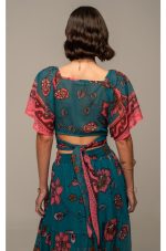 Magnolia Wrap Crop Top - Image 3