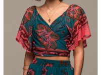 Magnolia Wrap Crop Top