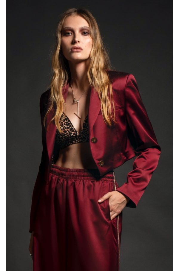 w24812_1.jpg Sleek Crop Blazer - Image 1